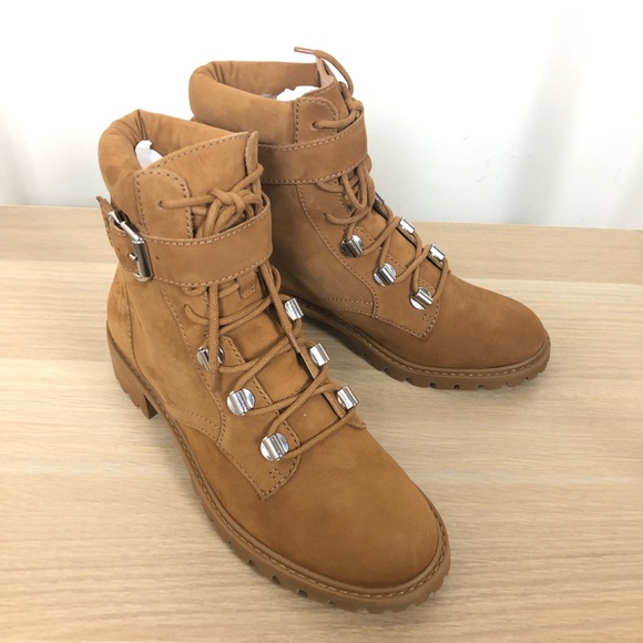 NWT Schutz Inaiah Buckled Leather Hiker Boot - Picture 2 of 12